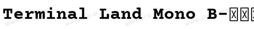 Terminal Land Mono B字体转换 Terminal Land Mono B字体转换